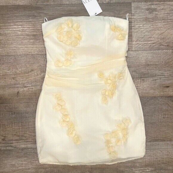 ZARA Strapless Textured Dress NWT - Picture 15 of 16